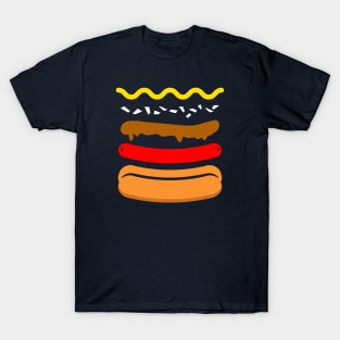 Detroit 'Coney Dog' Baseball Fan T-Shirt: Celebrate Motor City's Baseball and Culinary Pride! T-Shirt